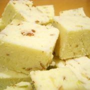 BADAM BARFI Creamy sweet made of whole milk and almonds making it simply irresistible