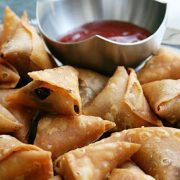 Mini shallow fried potato patties with onions, chillies & light masala