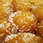COCONUT GULAB Mouthwatering syrupy dessert covered in coconut - tastes the perfection