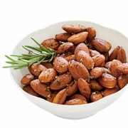 Roasted almonds covered in spices