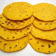 MAKKI DI ROTI Flat, unleavened Panjabi bread made from corn flour