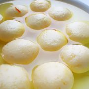 RASGULLA Syrupy sweet cheese based dish