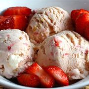 STRAWBERRIES AND ICE CREAM